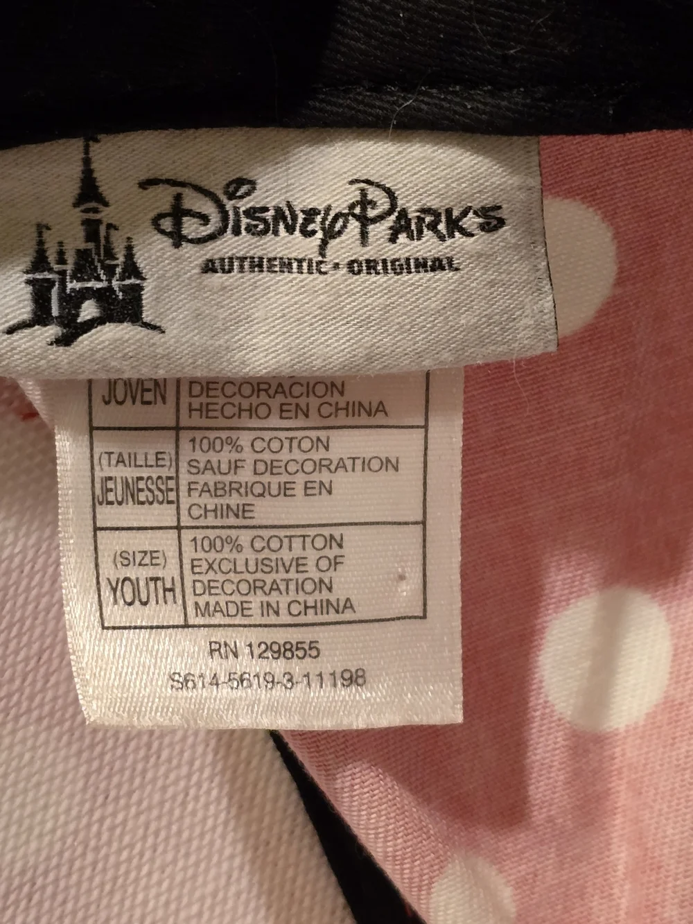 Disney Minnie Mouse Cap w/Iconic 3D Mouse Ears and 2 Headbands Belle/Minnie EUC